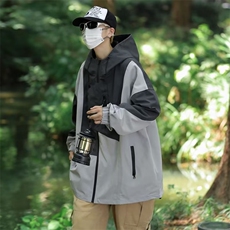 情侣装春秋休闲户外工装冲锋衣男法式小众帅棒球服外套JK1058，男装夹克，星座1116A-1（原606A）
