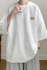 冰丝七分袖t恤男大码五分袖男短袖男中袖Q11350-P30，男装T恤，电商A040