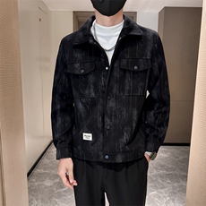 B216JK5608P1202025秋冬装新款男士夹克外套扎染呢子社会风，男装夹克，电商B216（原B302）