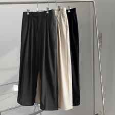 港风休闲长裤男韩版潮流宽松直筒阔腿百搭痞帅垂感西裤X9099-p38，男装西裤，星座1008-2