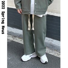 现货！2025春装大麻绳休闲裤男宽松立体裁剪阔腿裤KZ301P68控78，男装休闲裤，星座517A-1