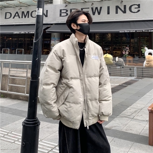 美式高街刺绣棉服男加厚保暖棉衣冬季棒球服男女宽松立领外套p108图片