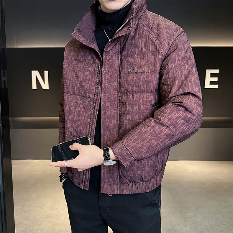 M-3XL B353 8608 P195 酒红2025冬羽绒服【标50控活动价288】图片
