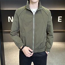 韩版秋装外套行政上衣服潮牌痞帅休闲立领工装夹克JK9213P90控138，男装夹克，星座914