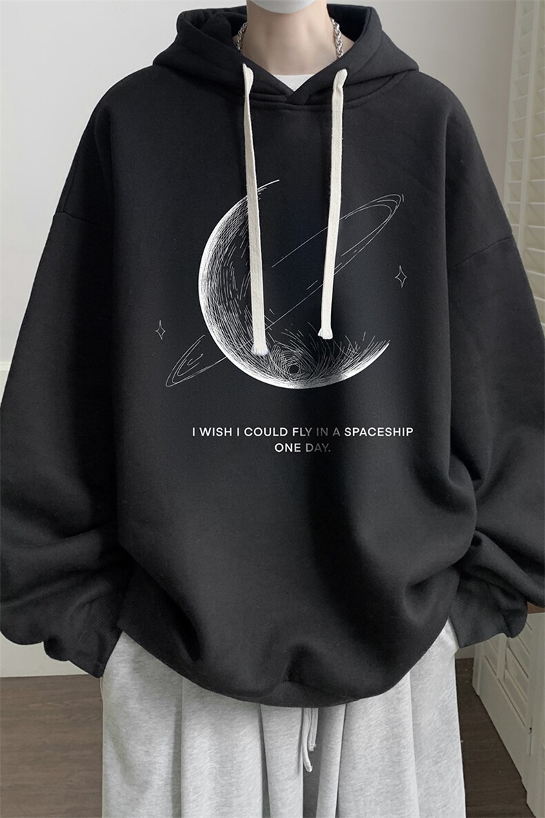 连帽卫衣男大码运动服帽衫外套WY2246-P35加绒款-P40,男装卫衣,电商A040