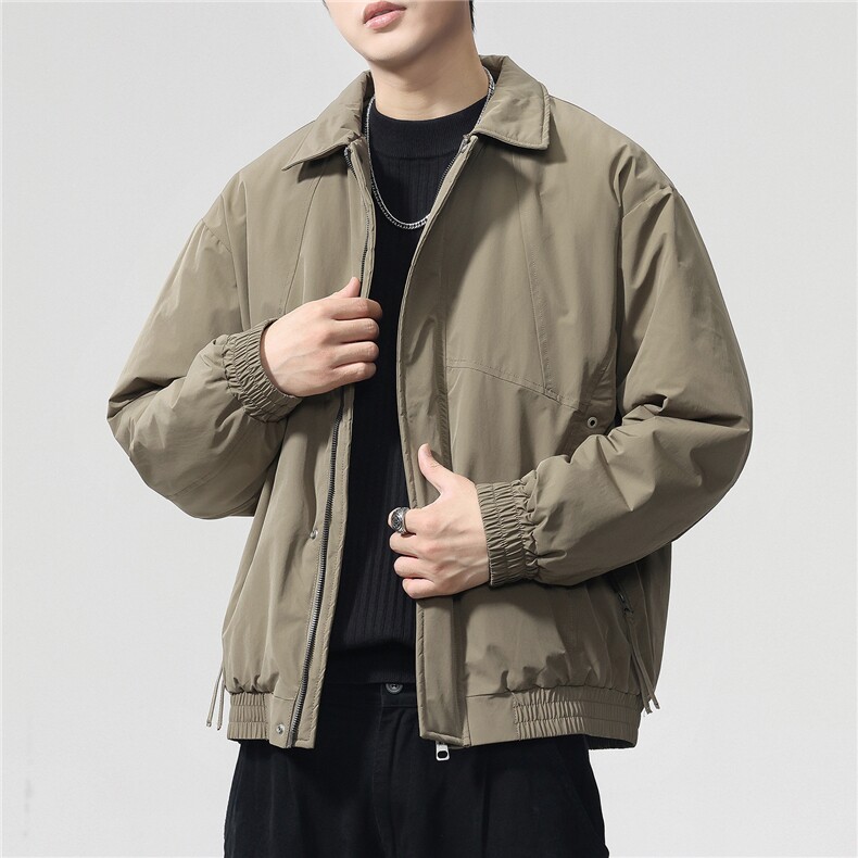 2025秋冬新款翻领工装夹克男户外登山服棉服,男装棉衣,电商D215