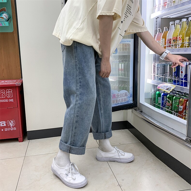 NK3002-P48基础百搭牛仔裤男士直筒裤男裤长裤子男小脚裤,男装牛仔裤,电商A040