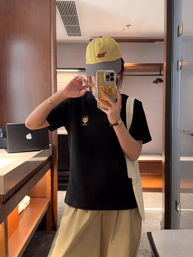 哪吒圆领T恤百搭简约时尚,女装T恤,湘姗