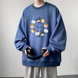 圆领卫衣男大码加厚加绒长袖t恤男S6215-P28 加绒款-P33图片
