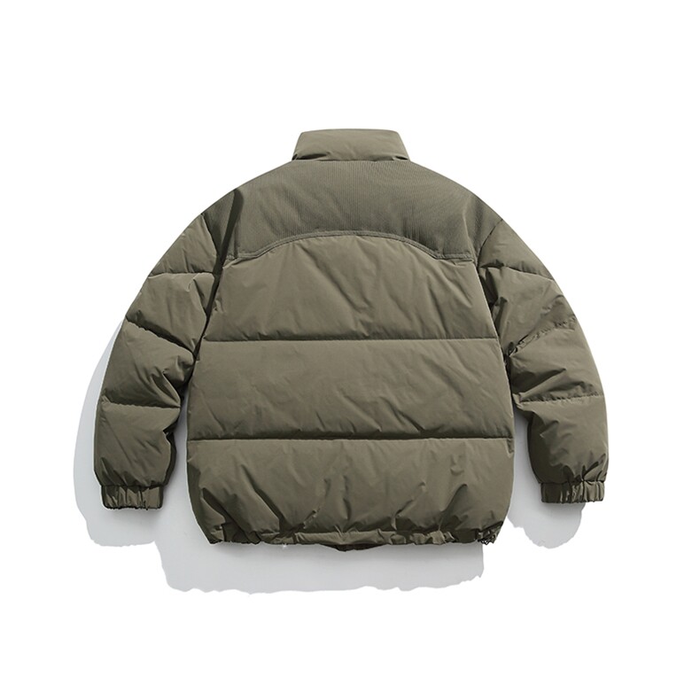 外27-2日系拼接胸口贴标羽绒服90白鸭绒(新标)YR02-P235,男装羽绒服,新杭派外27-2