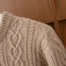 2025年秋季新款老钱风加厚圆领针织男士羊绒衫时尚休闲通勤百搭，男装羊绒套衫，鼎坤羊绒