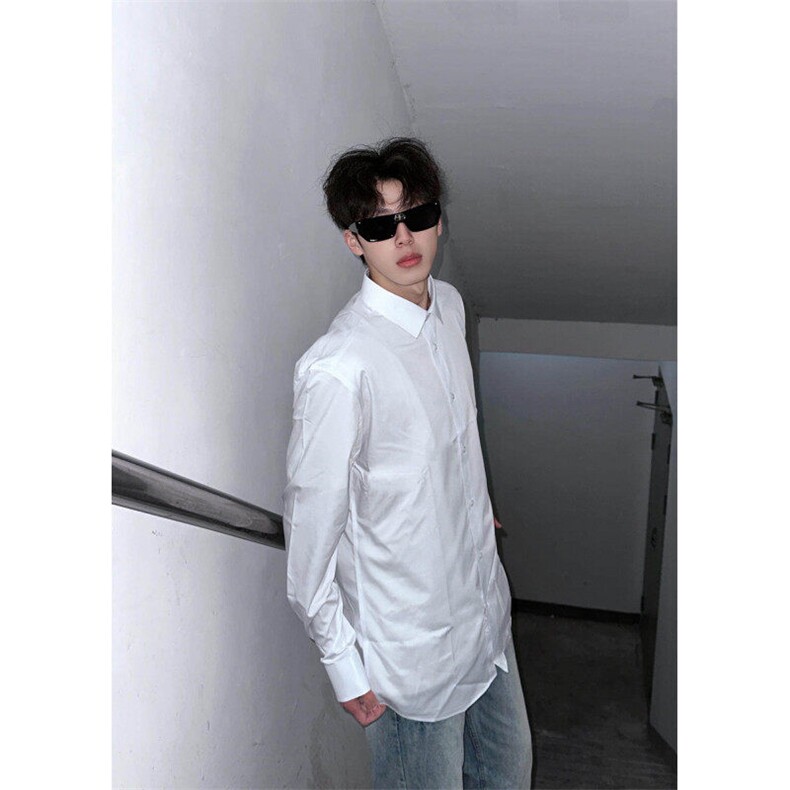 SC013LL-特P27dk制服衬衫男学院风情侣装纯色衬衣,男装衬衫,星座1007（原301D）