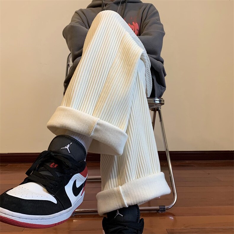 高克重雪尼尔休闲裤大码M~5XLXZ604-KG47-P55控68,男装休闲裤,星座604