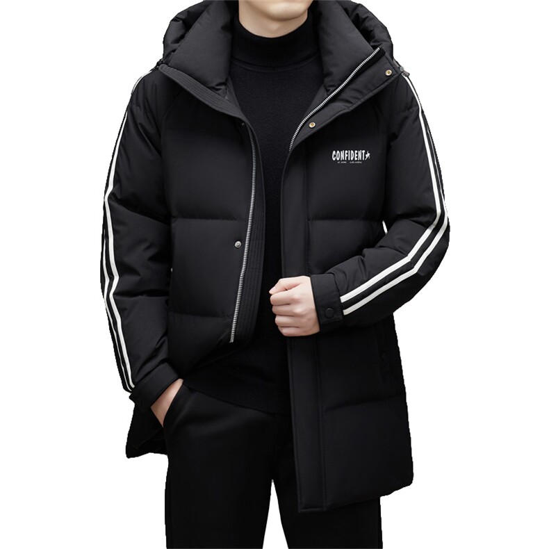 DJ2262钱塘2020-3中年男士冬季厚款商务休闲连帽羽绒服P330,男装羽绒服,钱塘207-3