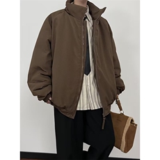 慵懒日系美式复古工装棉服男女冬季潮牌情侣保暖棉衣MF374-P75，男装棉衣，星座412-3
