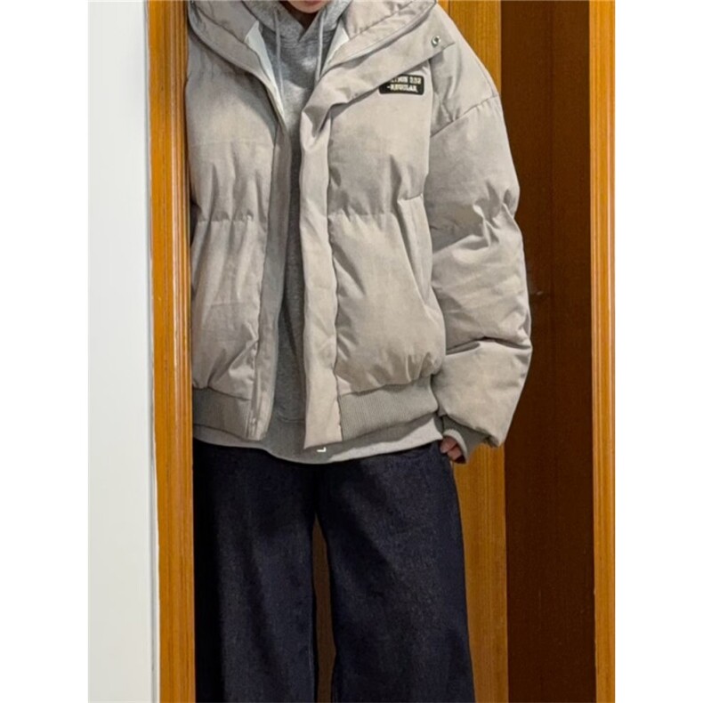 网图现货扎染棉服美式短款面包服男冬季高街廓形棉衣外套P108,男装棉衣,电商C306-1