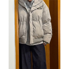 网图现货扎染棉服美式短款面包服男冬季高街廓形棉衣外套P108，男装棉衣，电商C306-1