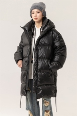 新标90白鸭绒中长款简约连帽外套纯色加厚羽绒服ESY0227-P270，男装羽绒服，电商B306