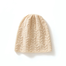 2025年春季新款百搭女士绞花圆顶双股加厚保暖渔夫帽，帽子，西欧羊绒