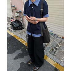 网图有货美式夏季格纹POLO领短袖衬衫男女宽松半袖上衣A598-P35，男装T恤，星座1505