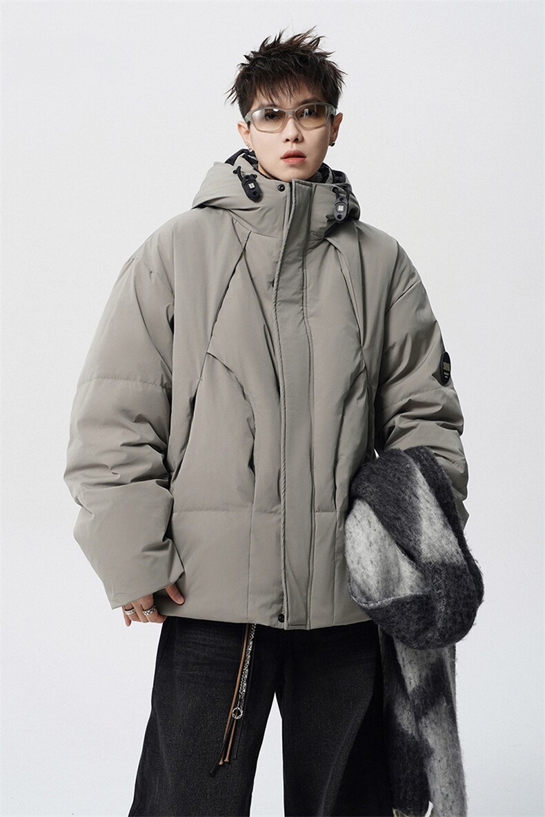 2025冬季美式潮牌立领夹克保暖羽绒服男潮牌休闲宽松羽绒服外套,男装夹克,电商A234