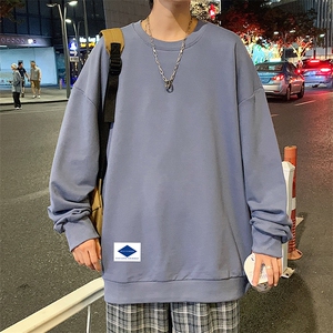 S6061-P28 加绒款-P33 秋季圆领卫衣男大码韩版宽松长袖外套图片
