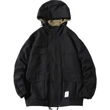男士夹克连帽工装宽松青年休闲2021春秋季外套DS489T，男装夹克，电商A102