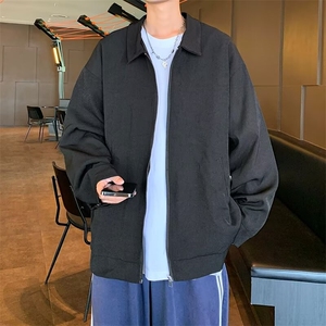 秋款男翻领拉链夹克干部领导夹克休闲外套JK213 P60图片