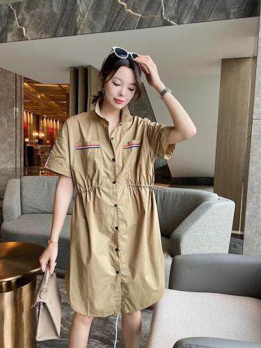 爱美欧织带衬衫连衣裙，女装衬衫，爱美欧