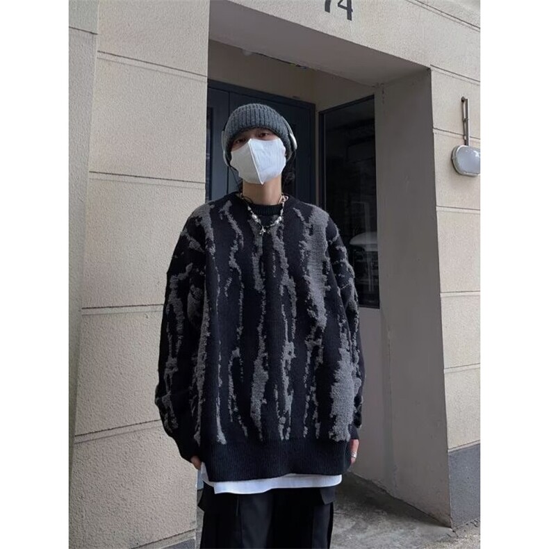 MM170-P52潮牌帅气打底衫新款气质圆领毛衣针织衫,针织衫/毛衣,星座617A-2