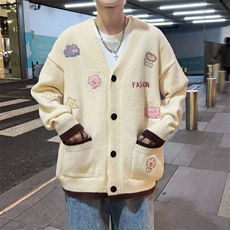 毛衣春秋款设计感日系慵懒温柔风港味复古chic开衫针织外套，男装针织衫/毛衣，星座716-4