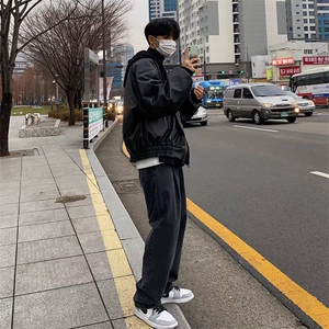 冬装 现货 连帽皮衣男夹克衫外套加棉XZ716A-A030P100加棉P110图片