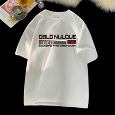 可设48小时发货支持抖音得物来样二开240克重磅美式麂皮绒短袖t恤，男装T恤，电商A486