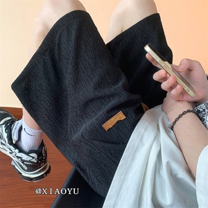 XZ616 夏季新款冰丝贴标短裤休闲五分裤 TY801 P35控48图片