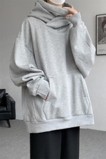 8XL-M刺客美式机能风外套高领连帽卫衣男加绒加厚上衣WY14P68控88，男装卫衣，电商D206-1