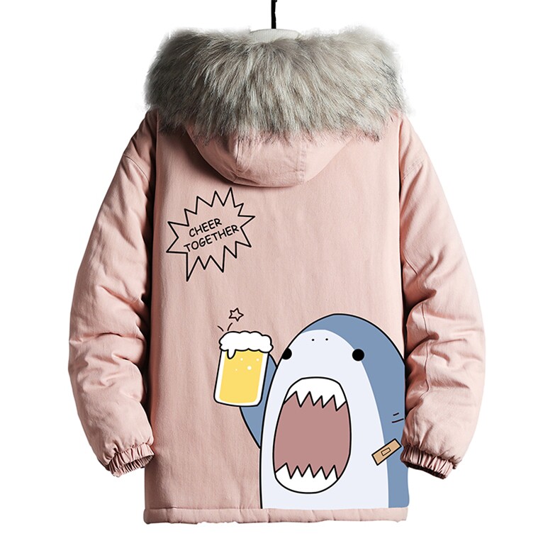 MM48137-P130冬季大毛领棉衣男士大码加厚棉袄男棉服网格挂拍,男装棉衣,电商A040A