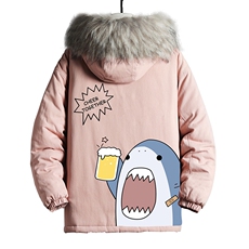 MM48137-P130冬季大毛领棉衣男士大码加厚棉袄男棉服网格挂拍，男装棉衣，电商A040A