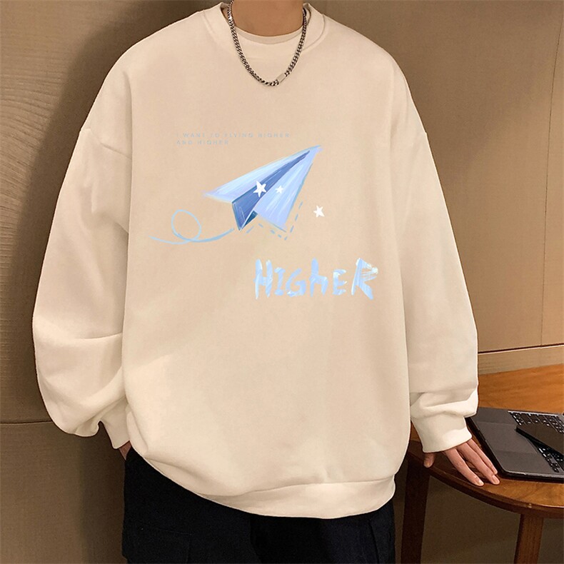圆领卫衣男大码加厚长袖t恤男2024春S6270-P28,男装卫衣,电商A040