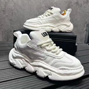 厚底老爹鞋男秋季新款时尚小白鞋运动休闲鞋图片