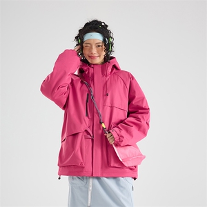 现货5W件冬季三防美式boxy解构连帽雪山冲锋衣棉衣男女棉服厚外套图片