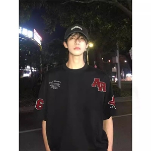 【有货】DT3053-特P40新款美式重工刺绣短袖T恤男女潮牌夏季T恤图片