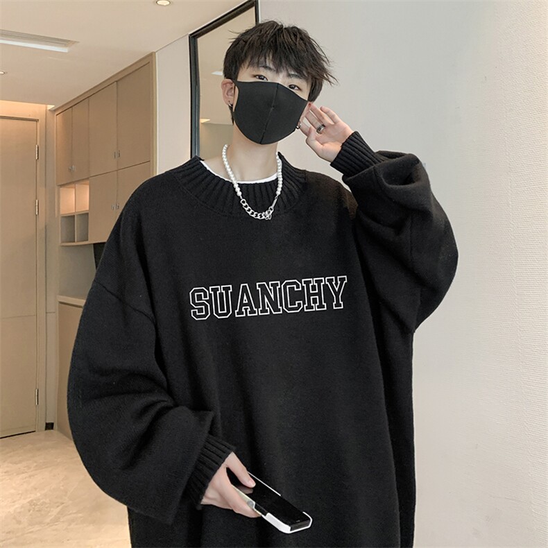 半高领毛衣男士大码针织衫男毛线衣男M18229-P45加绒款-P65,男装针织衫/毛衣,电商A040