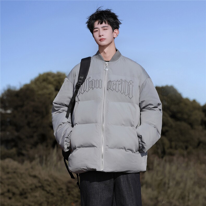 XMY2311特P95控158刺绣100聚酯冬季棉服美式立体绣棒球服外套棉衣,男装棉衣,电商B370