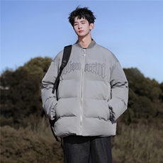 XMY2311特P95控158刺绣100聚酯冬季棉服美式立体绣棒球服外套棉衣，男装棉衣，电商B370