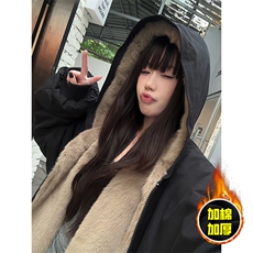 两面穿现货重磅短款座山雕棉衣男女双面穿毛毛绒棉服加厚外套，男装棉衣，电商A443