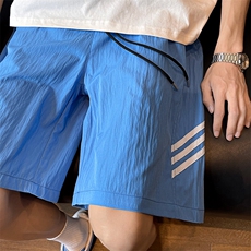 特批P20无差价夏季薄款速干冰丝短裤男宽松三条杠五分裤DK5838，男装牛仔裤，电商A001-1
