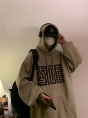 潮流宽松ins休闲男连帽卫衣D325-WY2307-薄款P55厚款P65，男装卫衣，电商D325