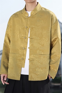2025春季新款男装经典风唐装亮扣衬衫新中式衬衣汉服 C169-P65图片