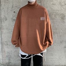 抖音供货、现货秋季冬高领毛衣宽松打底衫D223A-MG2312-特P45，男装针织衫/毛衣，电商019-1