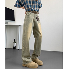 现货S-5XL高品质高弹力款直筒黄泥牛仔裤男310A-2BK503P60控88，男装牛仔裤，星座310A-2
